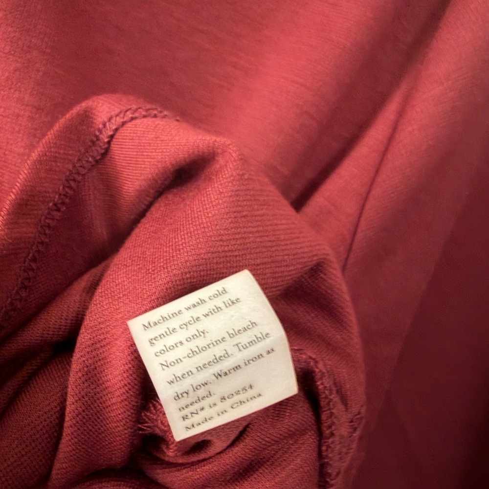 NWT Alyce Paris Burgundy Long Sleeve Top - Picture 6 of 8